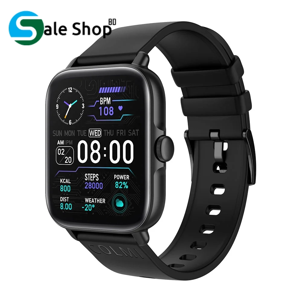 COLMI P28 Plus Calling Smart Watch – Black Color