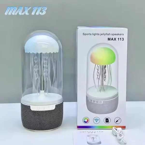 High Quality Dancing Jellyfish Speaker Lamp | 1500mAh | Colorful Night Light | MAX113